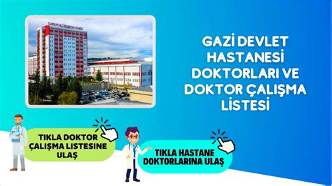 samsun gazi devlet hastanesi doktor çalışma listesi